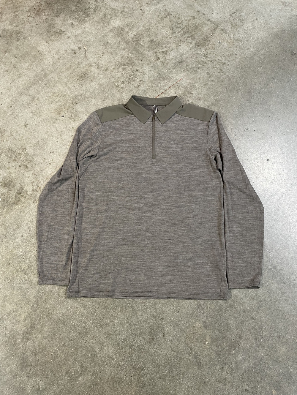 Brown Arcteryx Veilance Frame Long sleeve Polo S 19x27